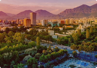 View of Tirana