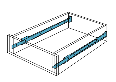 Drawer length measurement illustration