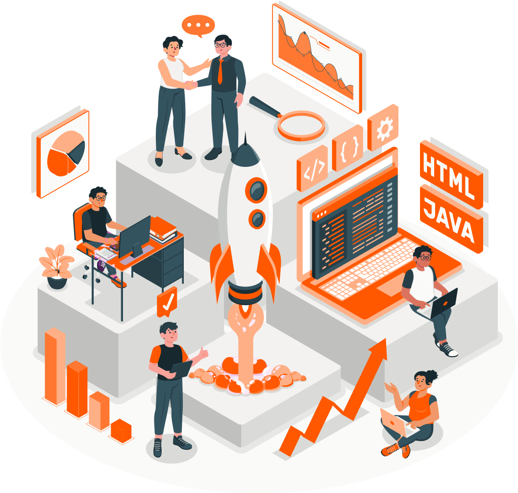 Digital innovation illustration