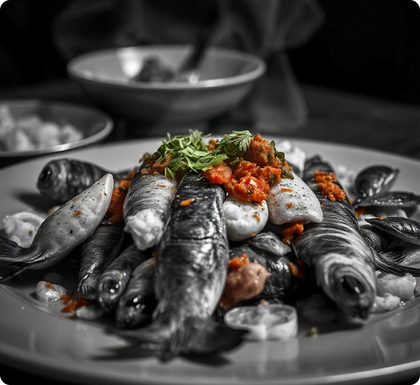 Online food ordering illustration