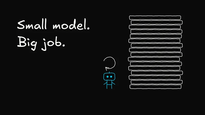 Build an agent loop a small model can finish
