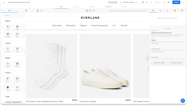 Everlane goes to market 4X faster with Builder.io