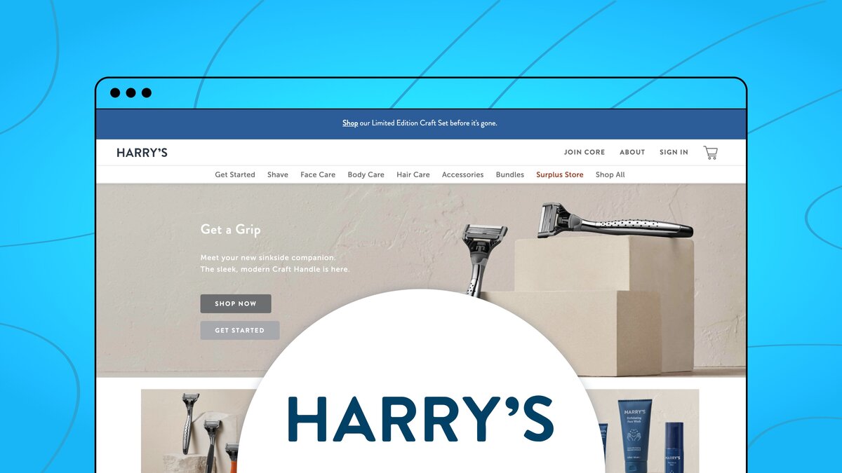 Harry’s Ships Landing Pages Faster With Builder
