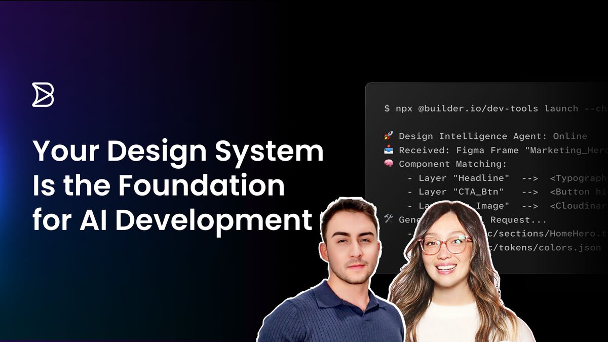 Your Design System Is the Foundation for AI Dev