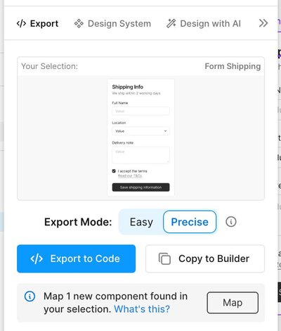 Build React components with AI