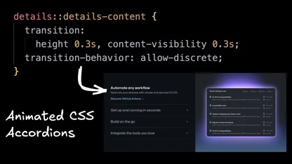 Creating Animated Accordions with the Details Element and Modern CSS