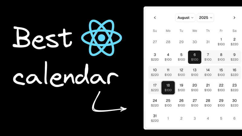 React calendar components: 6 best libraries for 2026