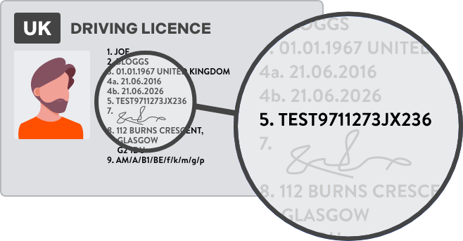 What is my driving licence number? | Tempcover