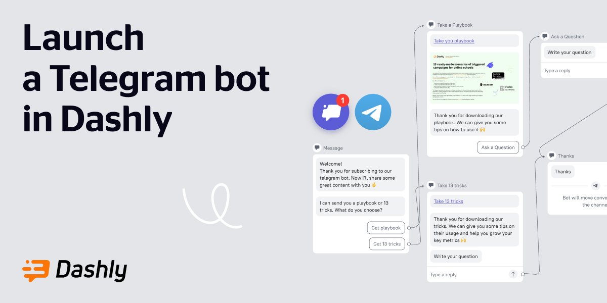 Launch a Telegram bot — Dashly