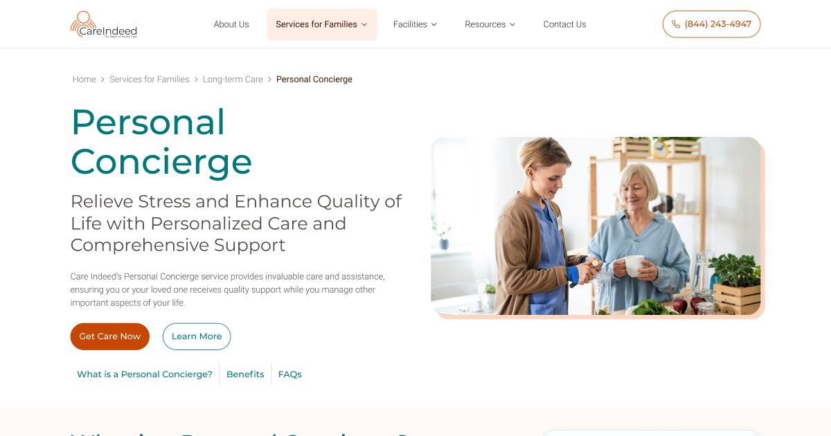 Personal Concierge for Seniors Gentle Support Maintain Independence