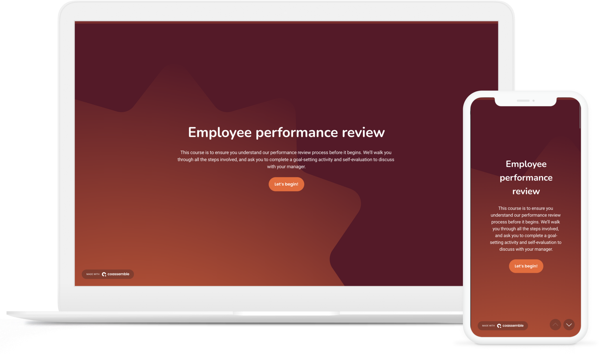 Employee Performance Review Template Coassemble