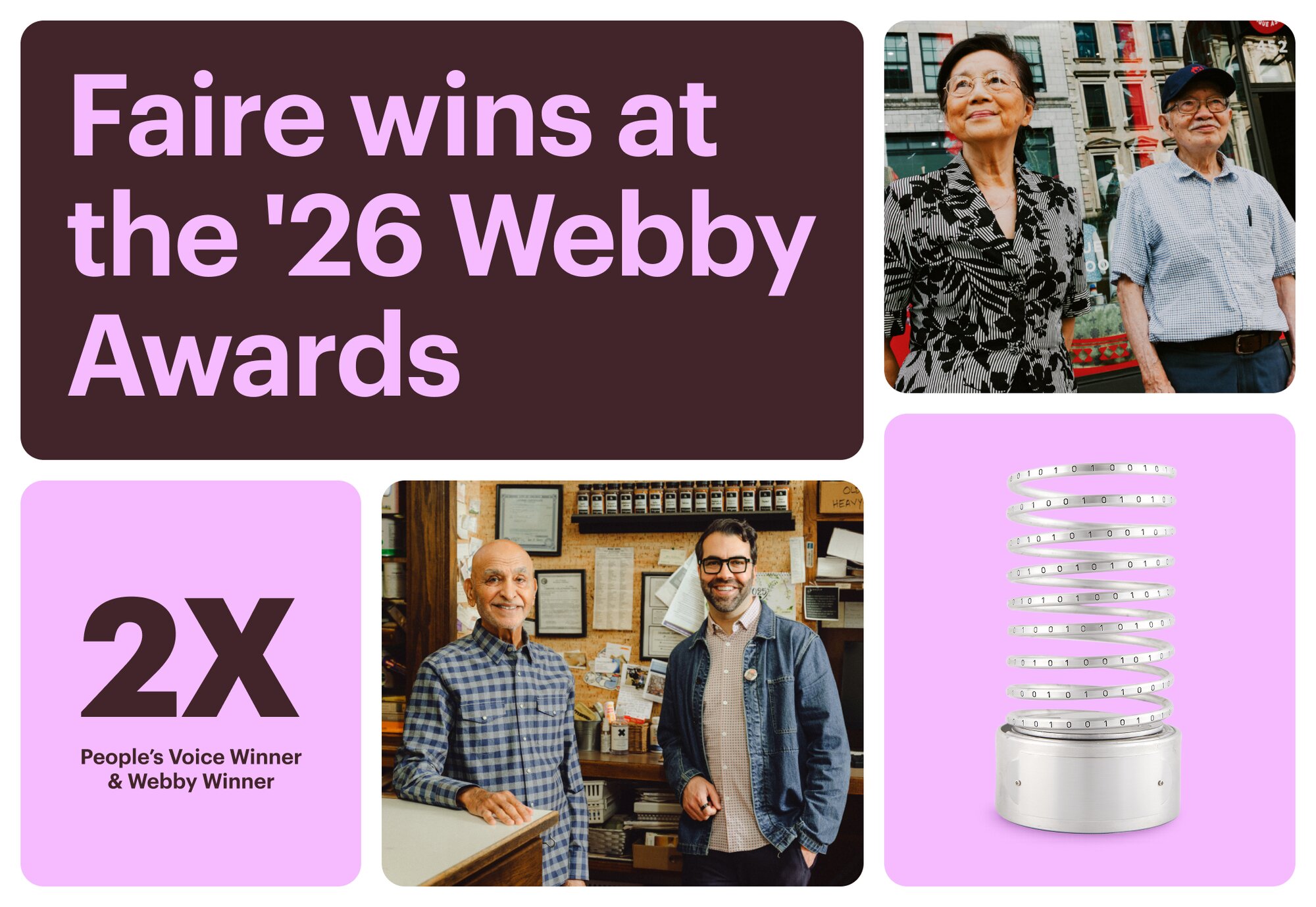 Faire Wins Two Webby Awards For Indie Retailer Campaign - Faire Newsroom