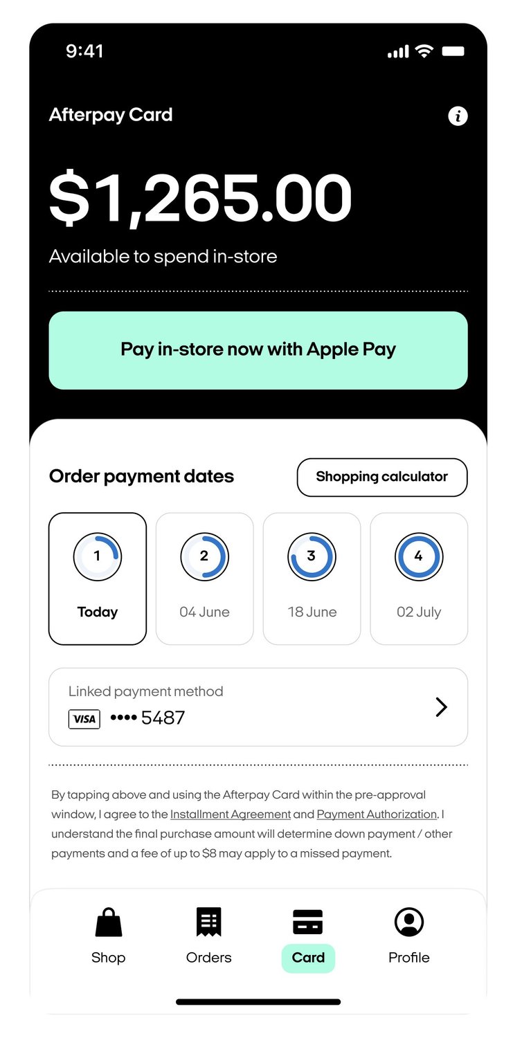 Clearpay Buy Now, Pay Later InStore