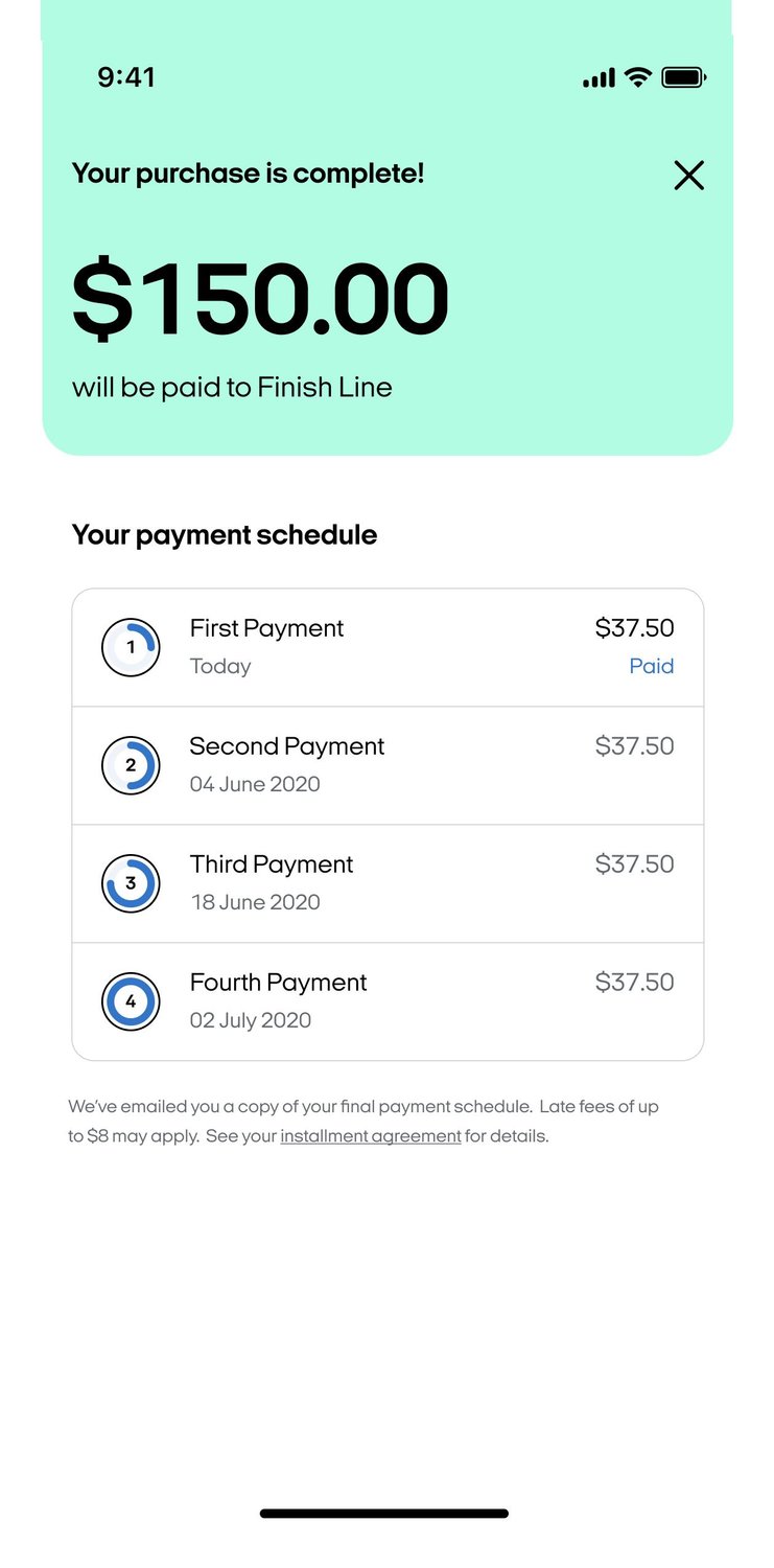 Clearpay Buy Now, Pay Later InStore