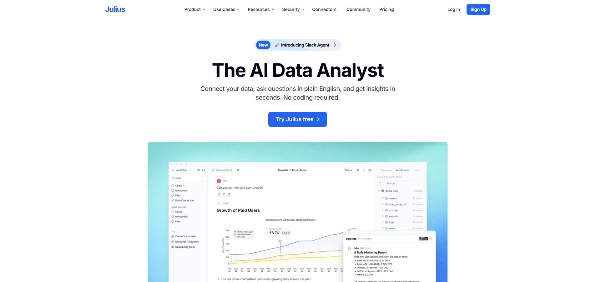 Julius AI | AI for Data Analysis | 11 Best Redash Alternatives for Data ...