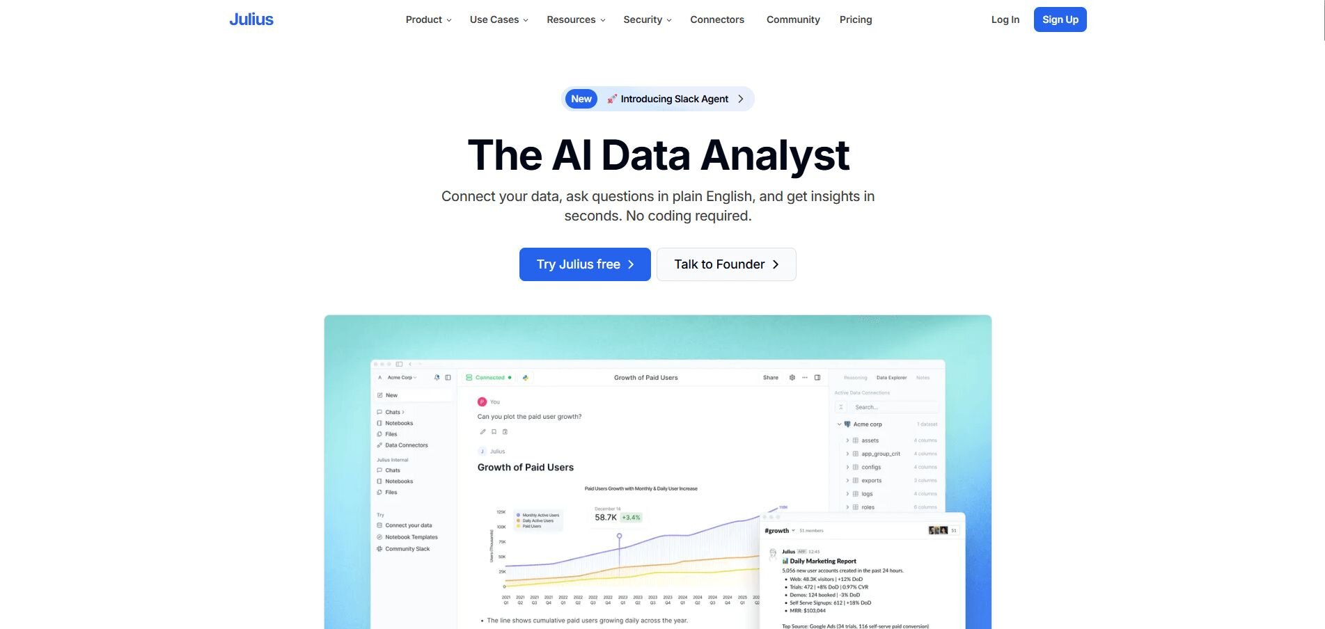 Julius AI | Excel, Slides, Tasks with AI | Enterprise Data Management ...