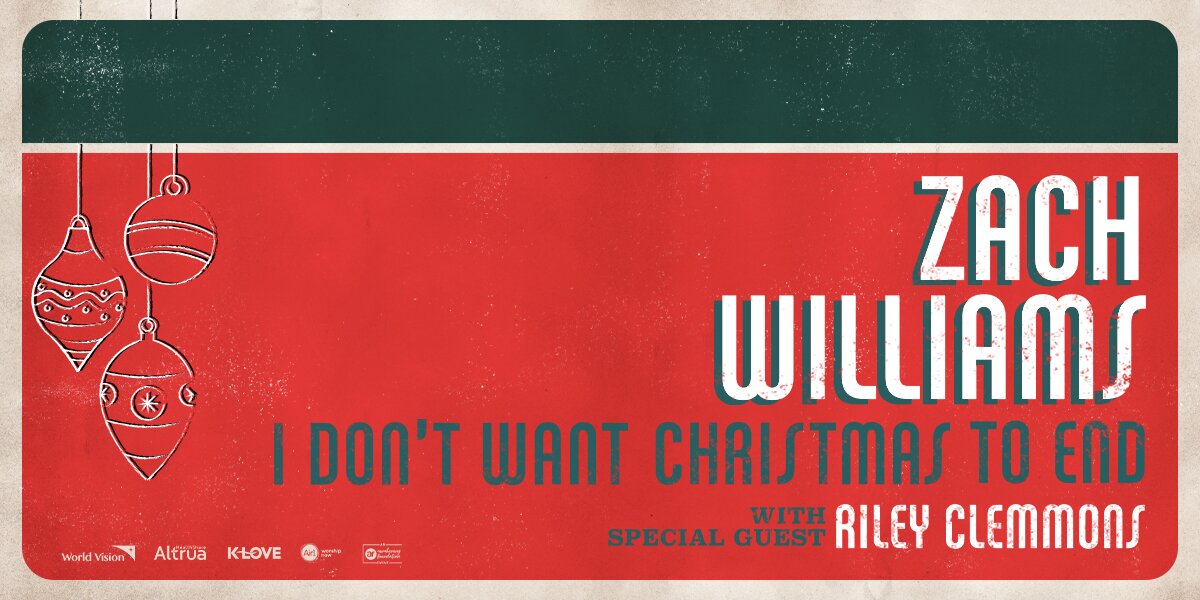 Zach Williams Christmas Tour 2023 Positive Encouraging KLOVE