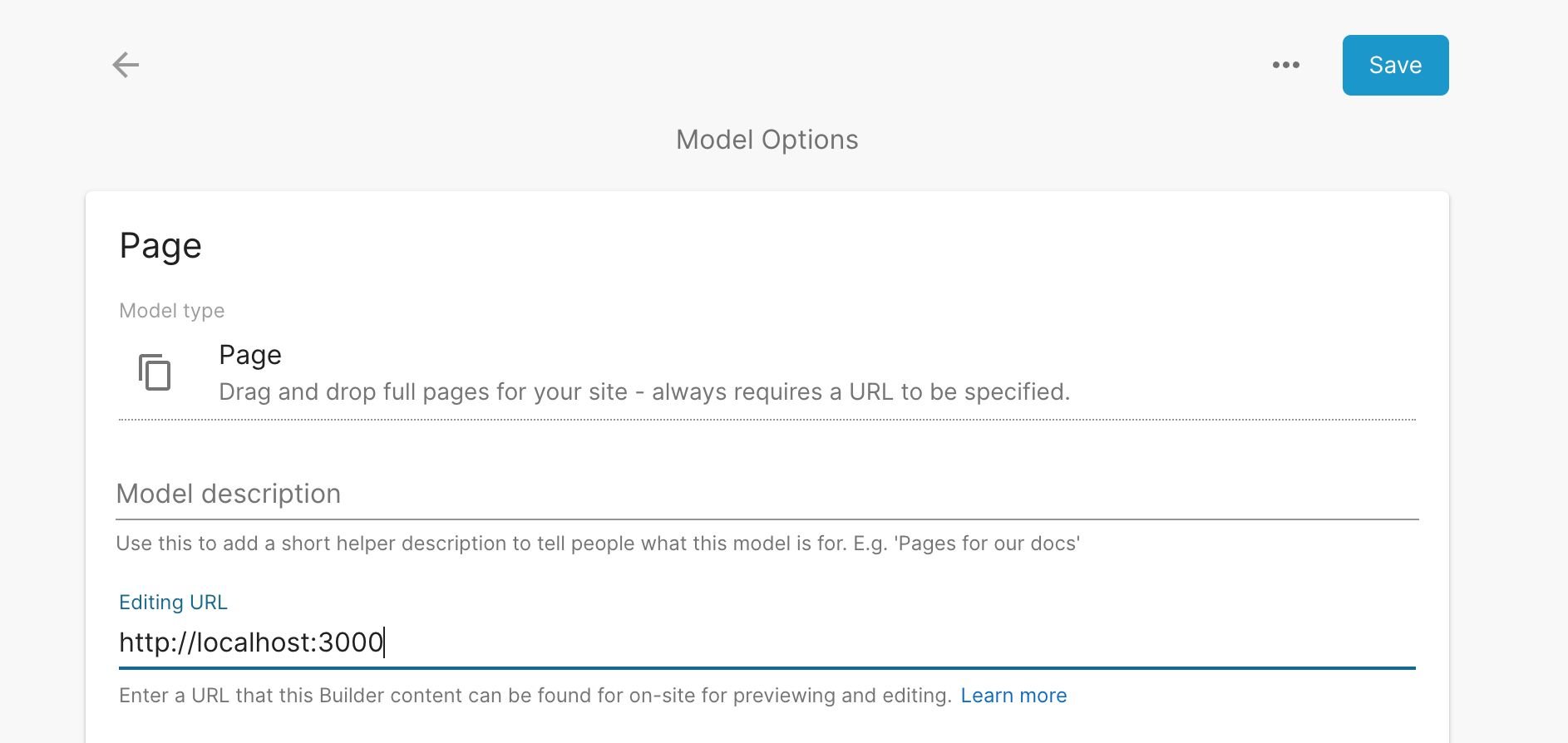 Where to add preview URL