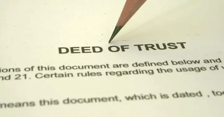 Pencil on a deed of trust