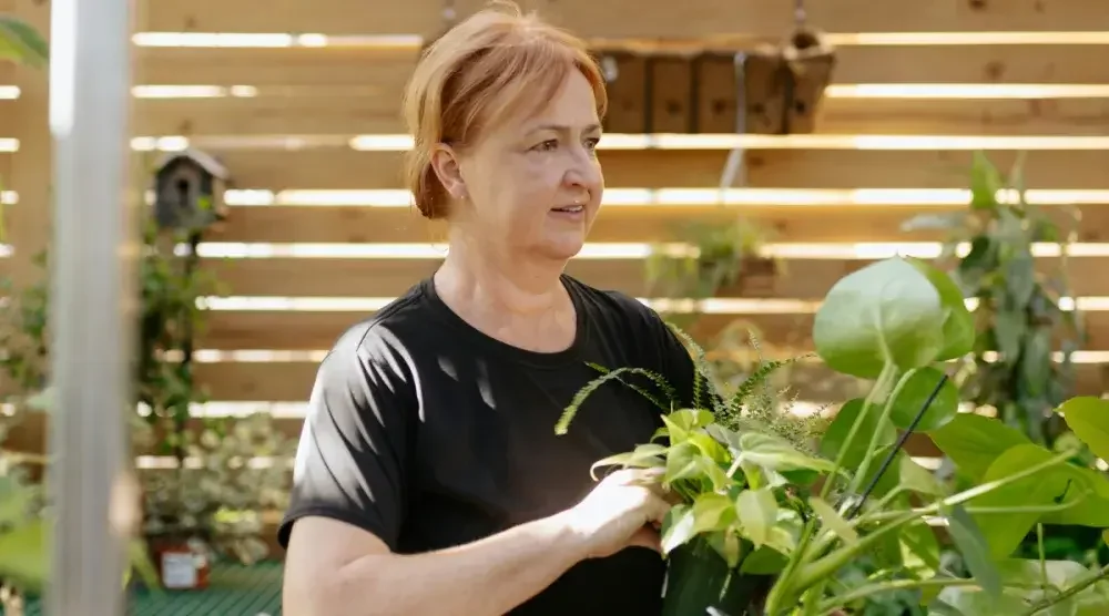 The owner of a Kansas flower shop tends to her plants. LegalZoom's LLC plans start at $0 + the Kansas LLC filing fee.