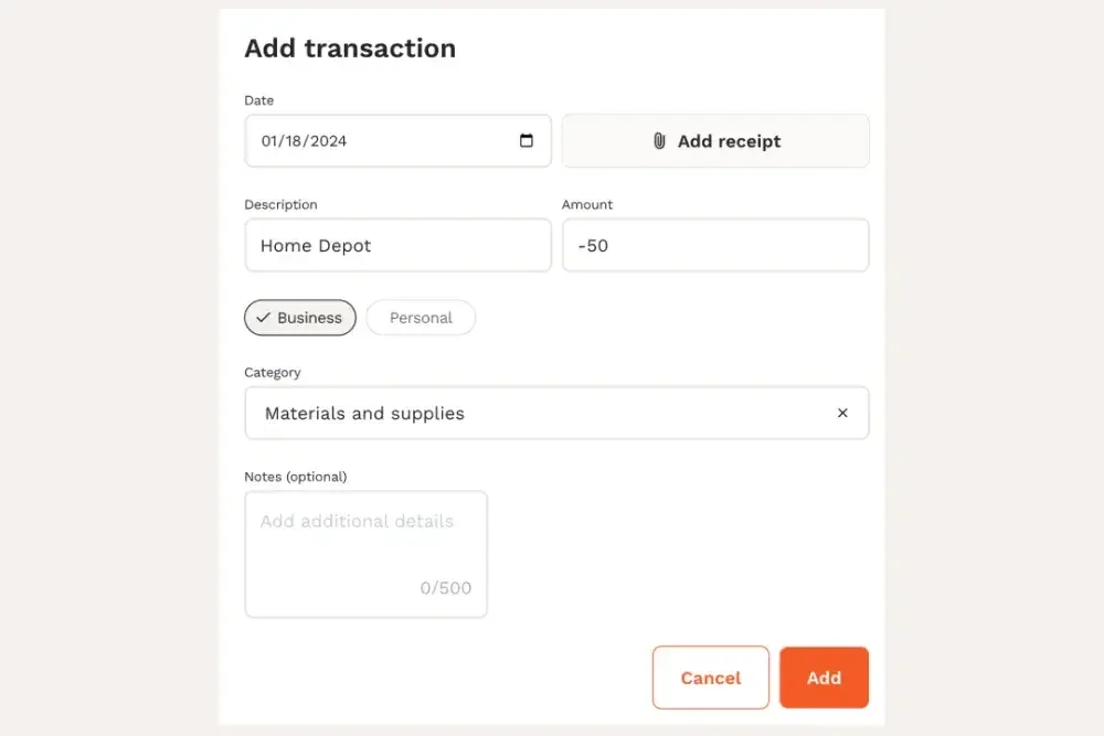 Adding transactions to LZ Books