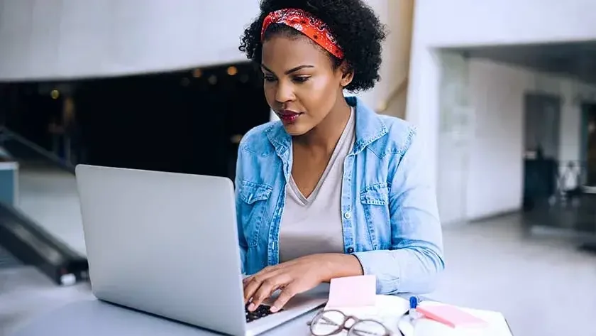 Woman on laptop