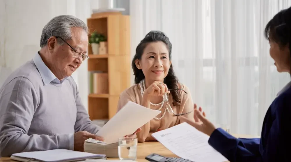 The parents of a prospective government employee are interviewed for their adult child's security clearance. Some government jobs require a background check and interview your family, friends, and colleagues.