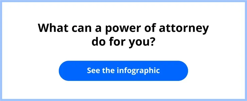 Infographic answering, "What is a power of attorney?"