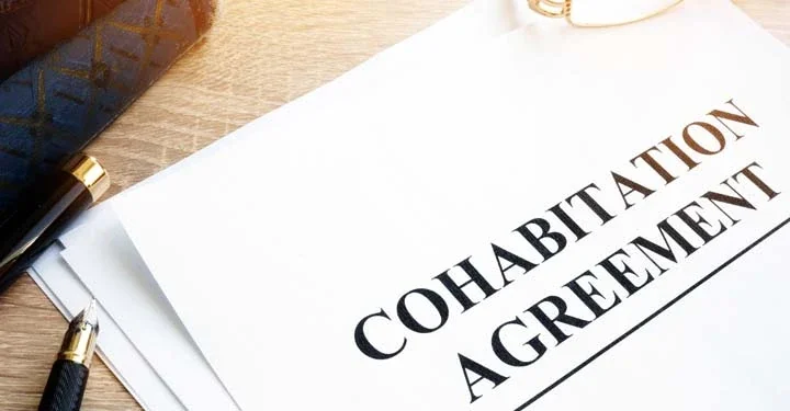 Document labeled "cohabitation agreement"