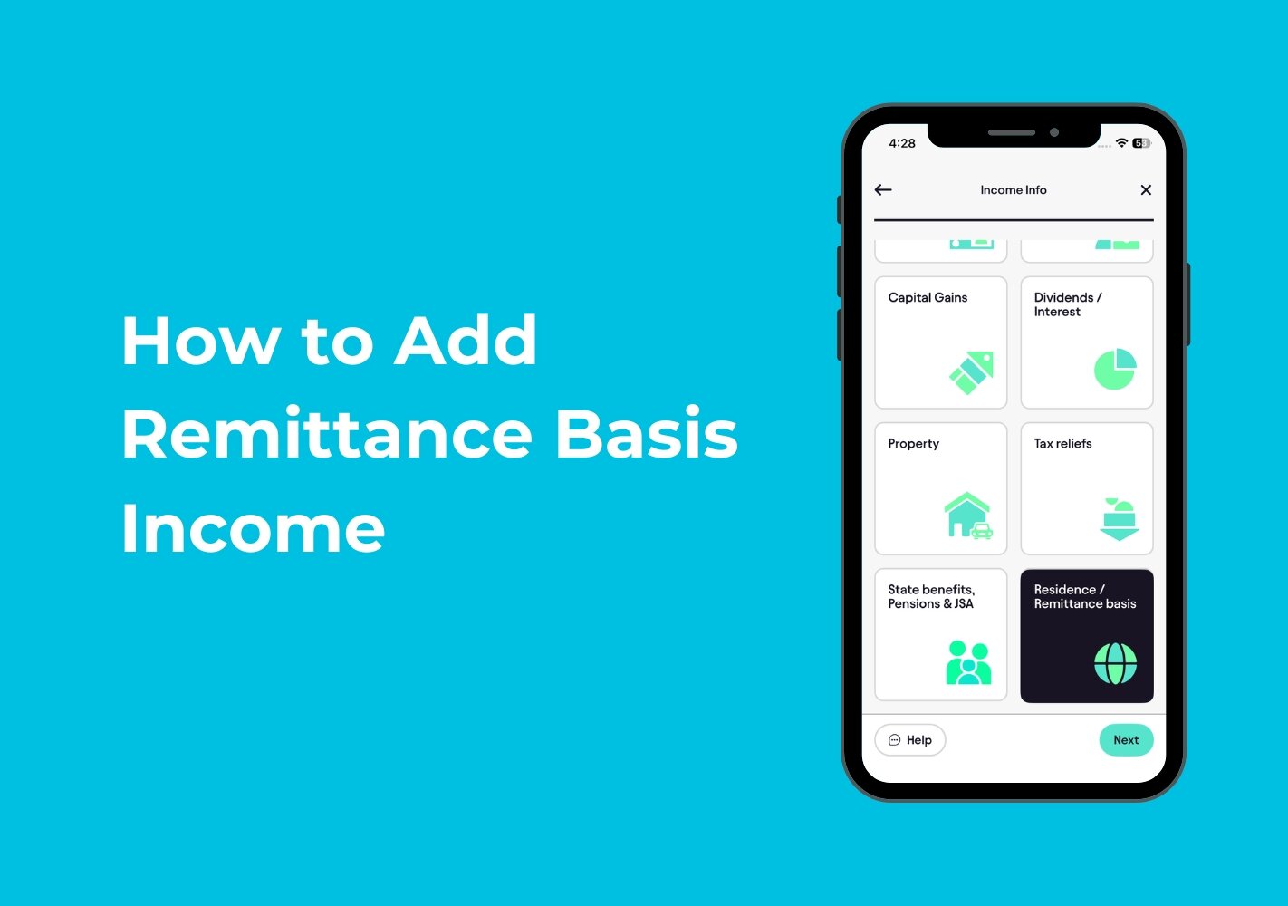 How to Add Remittance Basis Income