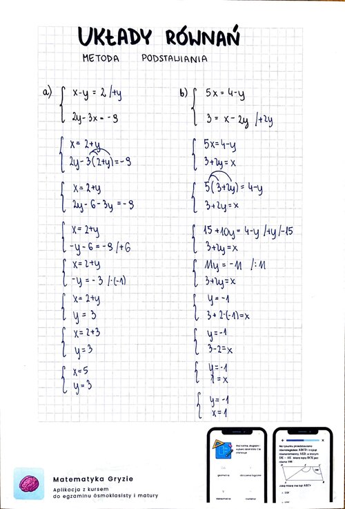 Układy równań - wprowadzenie krok po kroku | Matematyka Gryzie