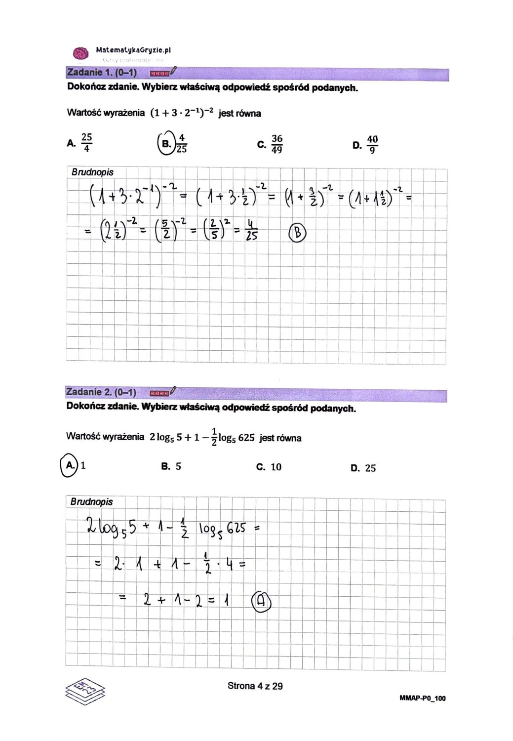 Rozwiązania Matury Próbnej Z Matematyki WRZESIEŃ 2022