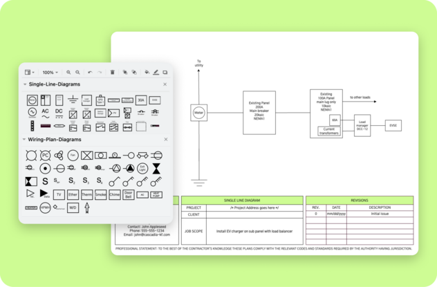 Free Tool for Electrical Single Line Diagrams + One Line Diagrams