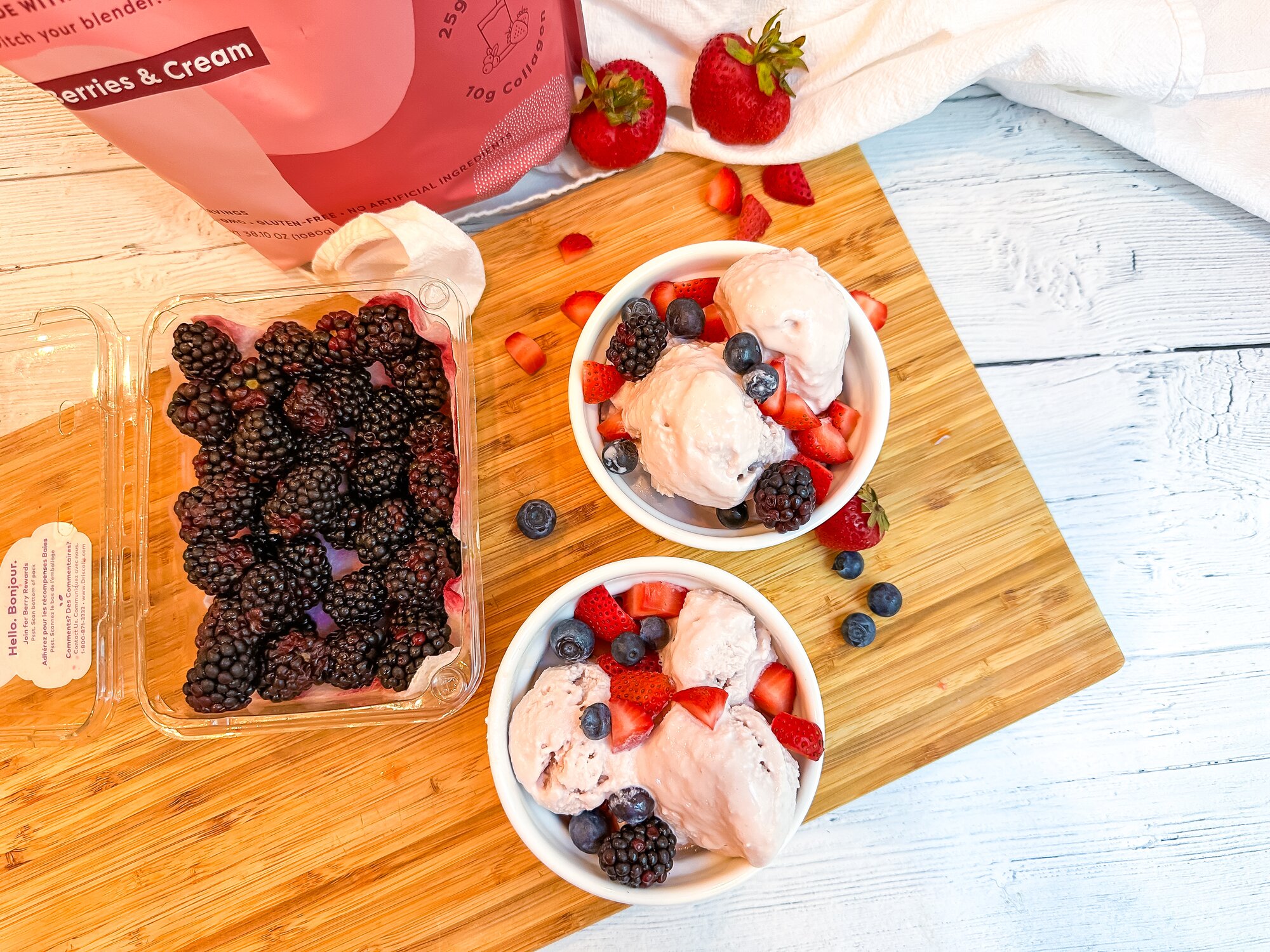 Berries & Cream Protein Smoothie