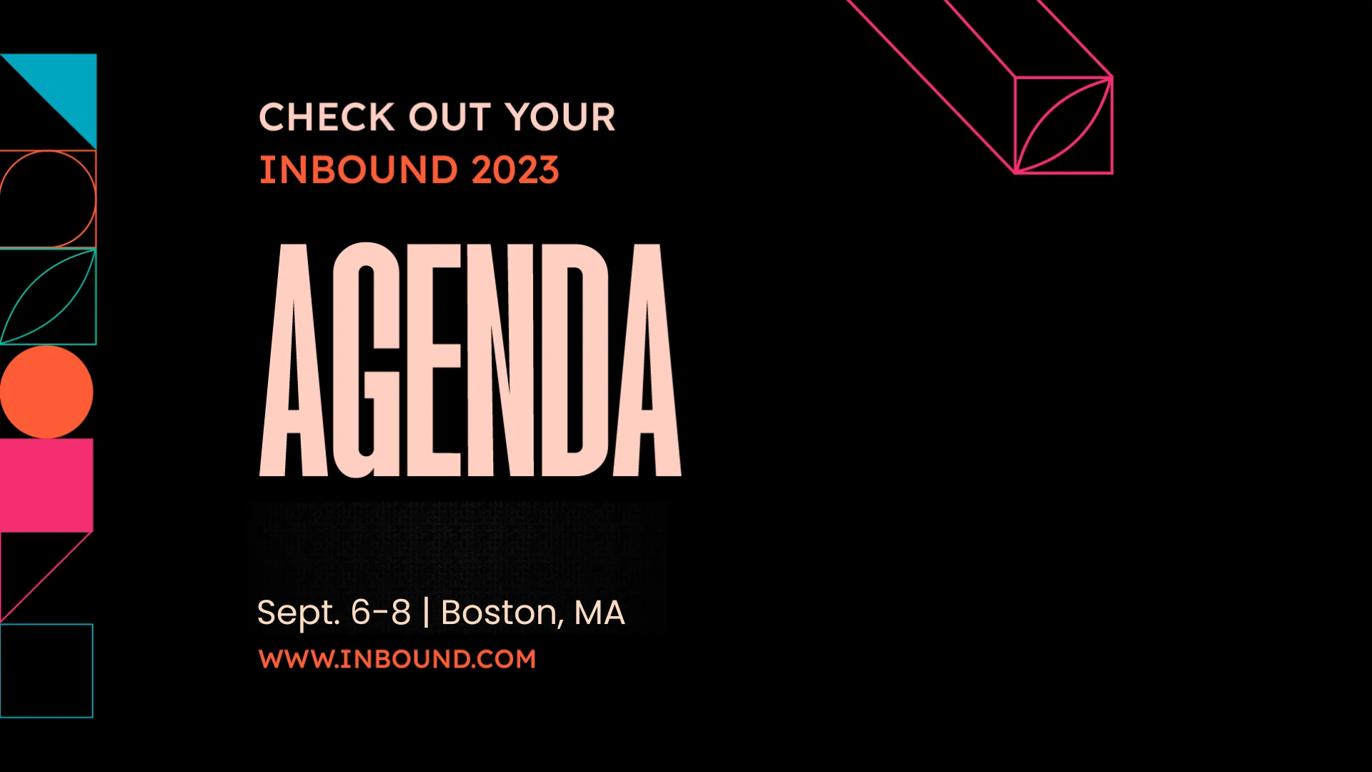 Inbound 2025 Schedule