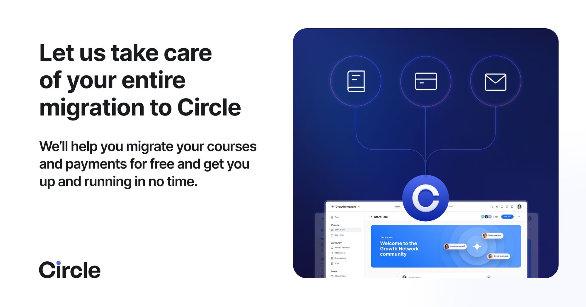 Concierge Migration to Circle | Courses, Payments & Email