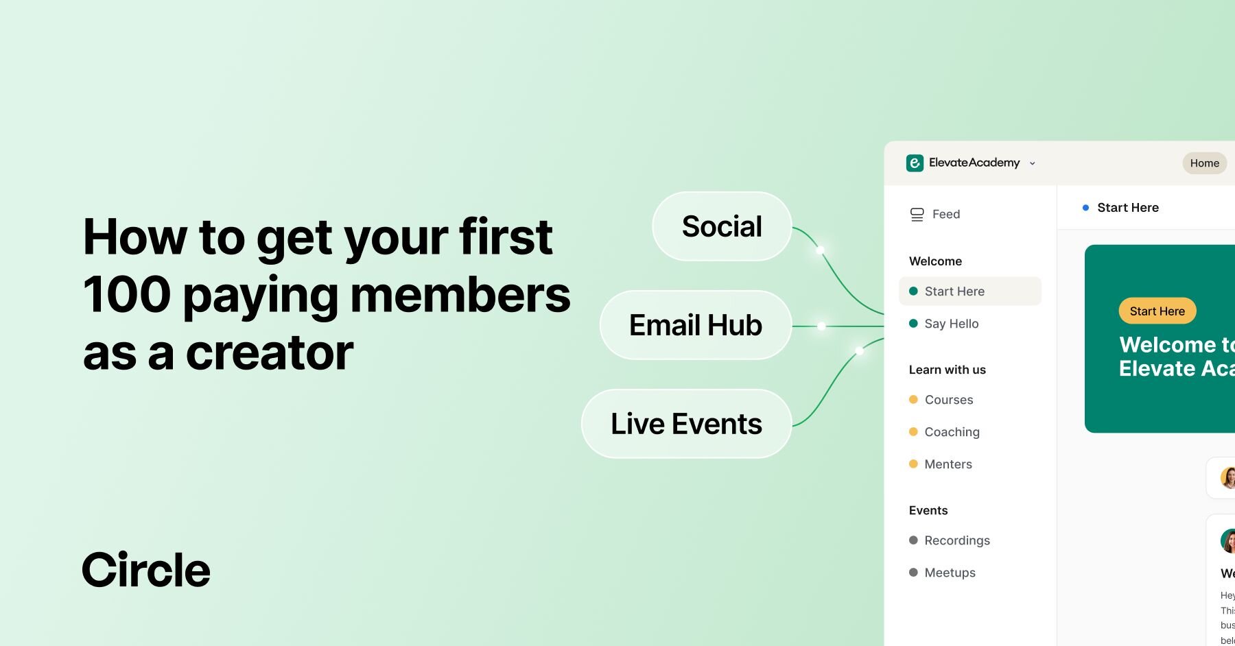 How to Get Your First 100 Paying Members as a Creator | Circle Blog