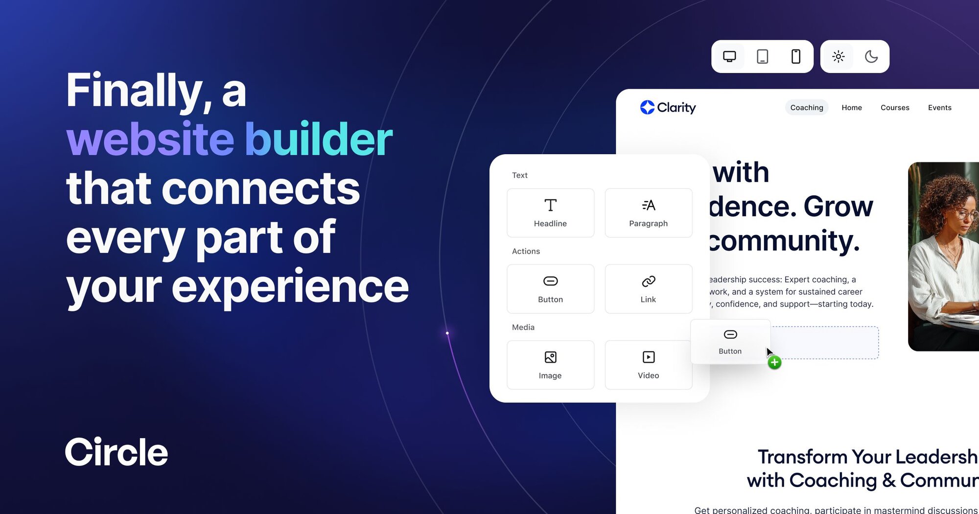 Website Builder For Creators Communities Circle