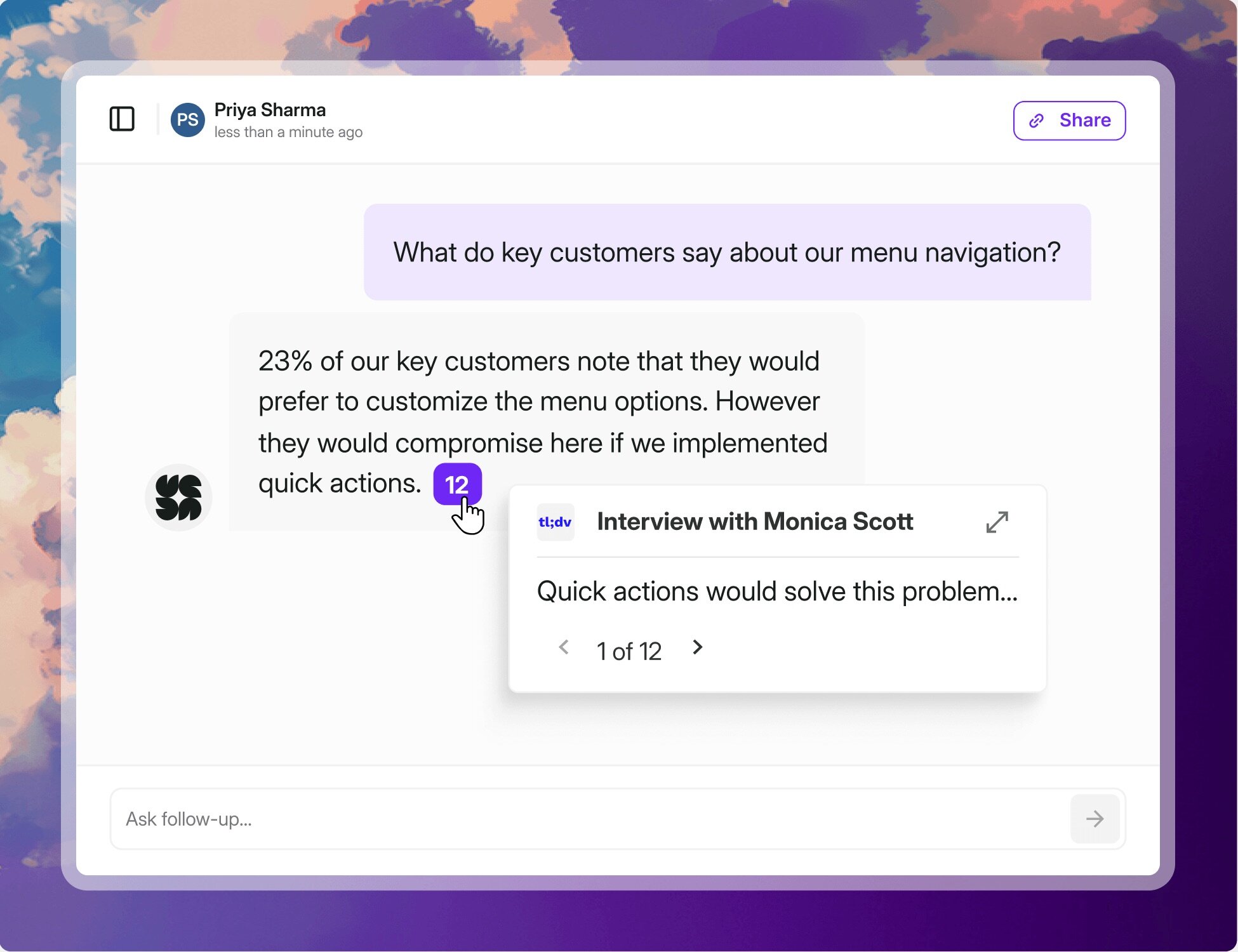 AI Research Assistant - Uncover Customer Insights | Survicate