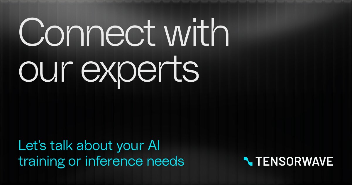 TensorWave Connect | Book a Call with TensorWave AI & HPC Experts