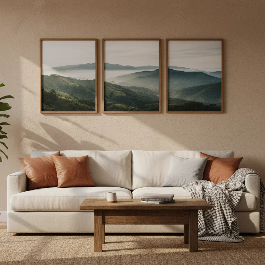 Gallery Walls - Gallery Wall Layout 3 Frames: 7 Stylish Arrangements ...