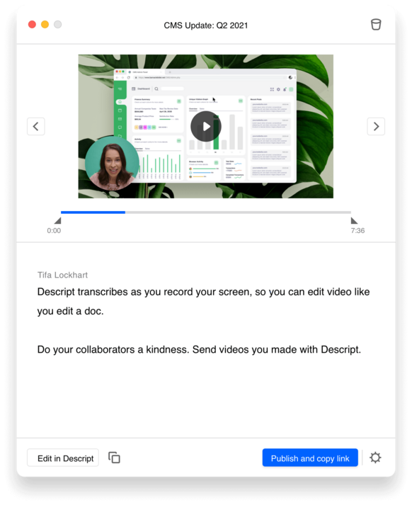 Screen Recording Software for Windows & Mac | Descript