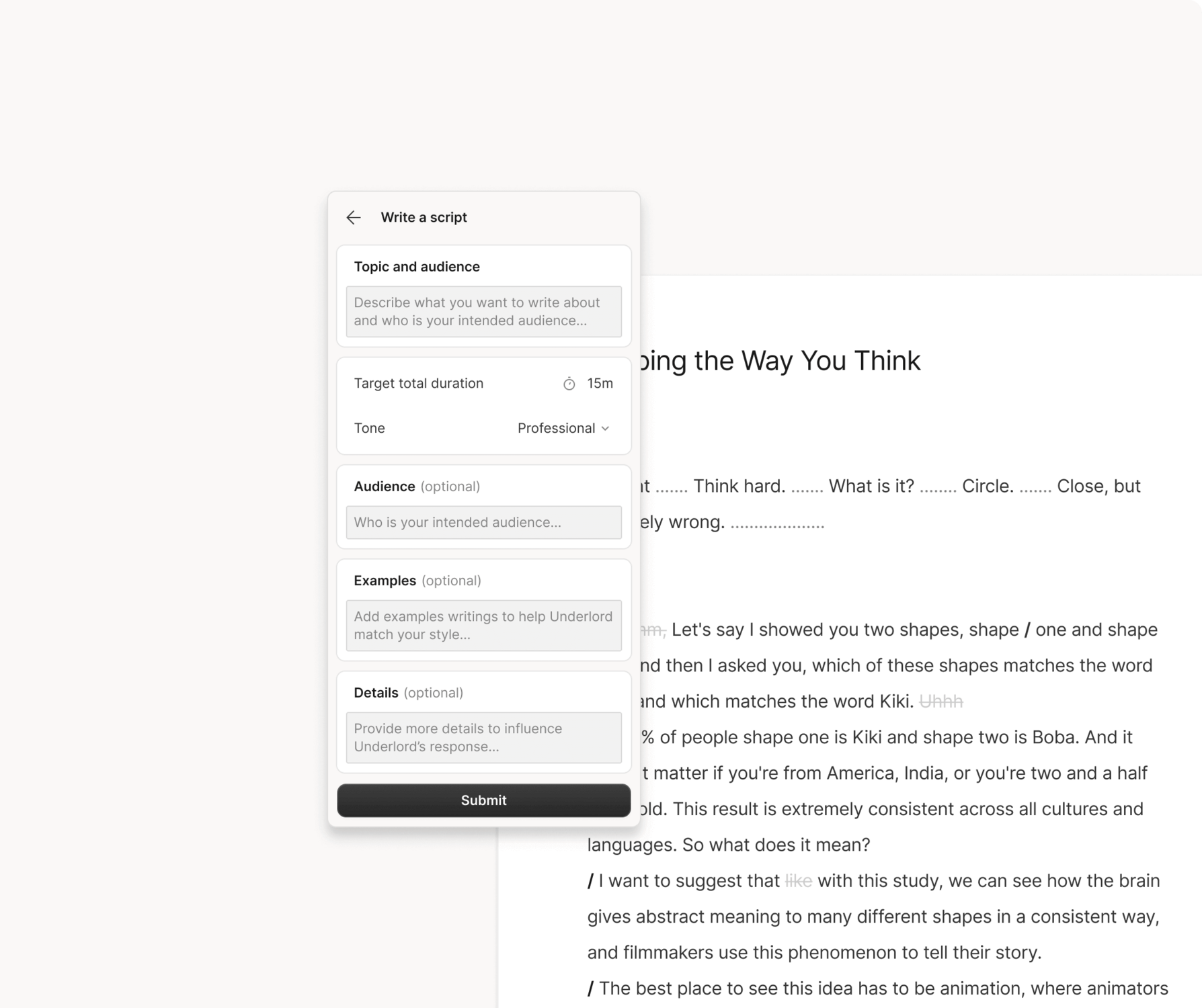 AI YouTube Script Generator – From Draft to Video | Descript