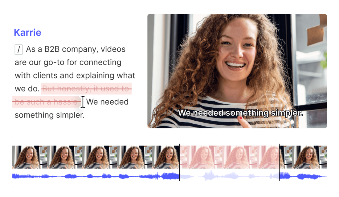 AI Video Editing, Easy as a Doc | Descript